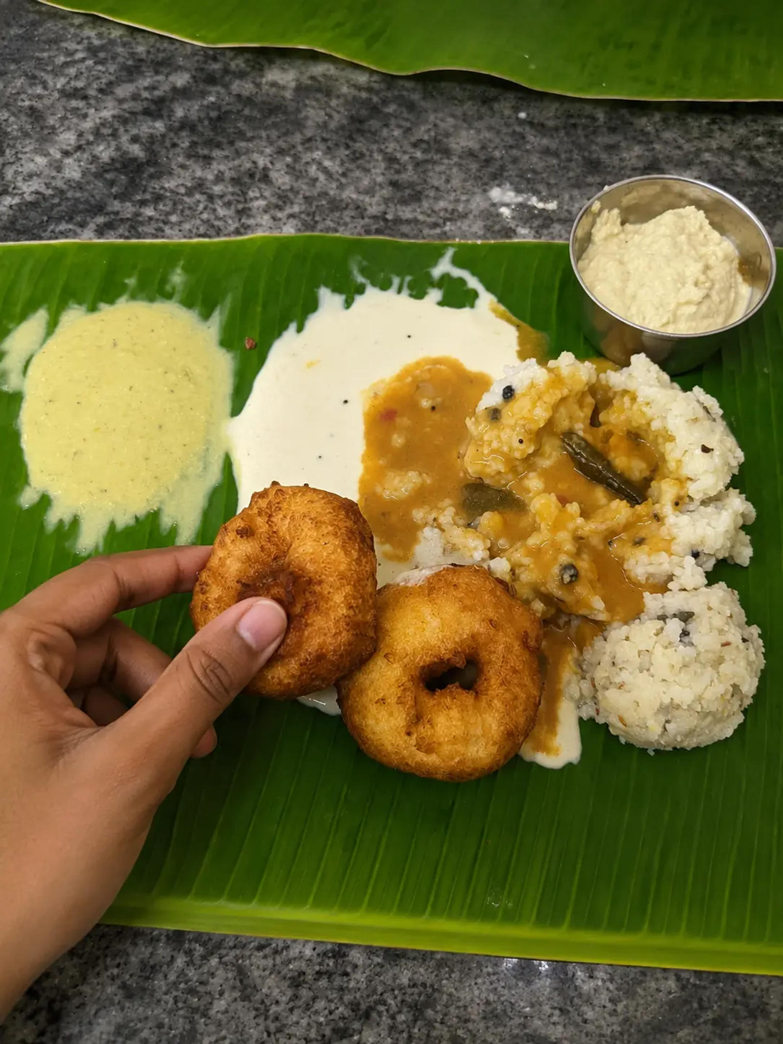 Pongal Vada Sambar at Rayar's Mess
