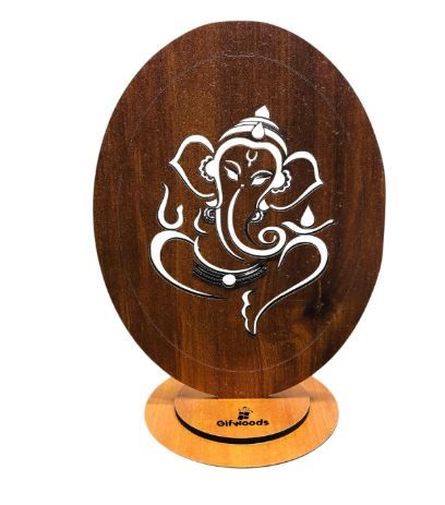 Wooden Lord Ganesha Table Stand