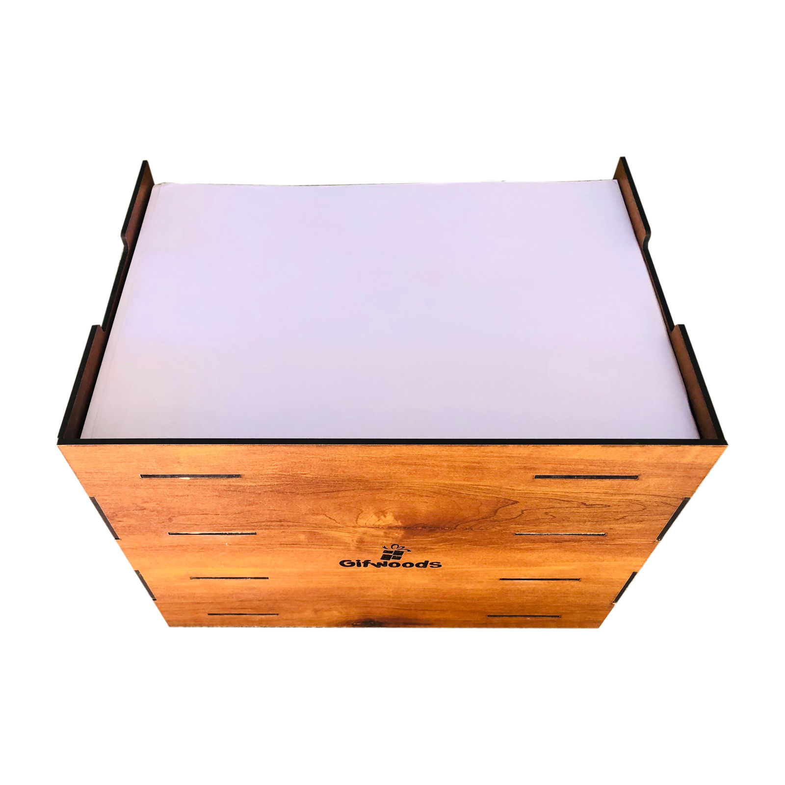 Wooden File Organizer Rack - 3