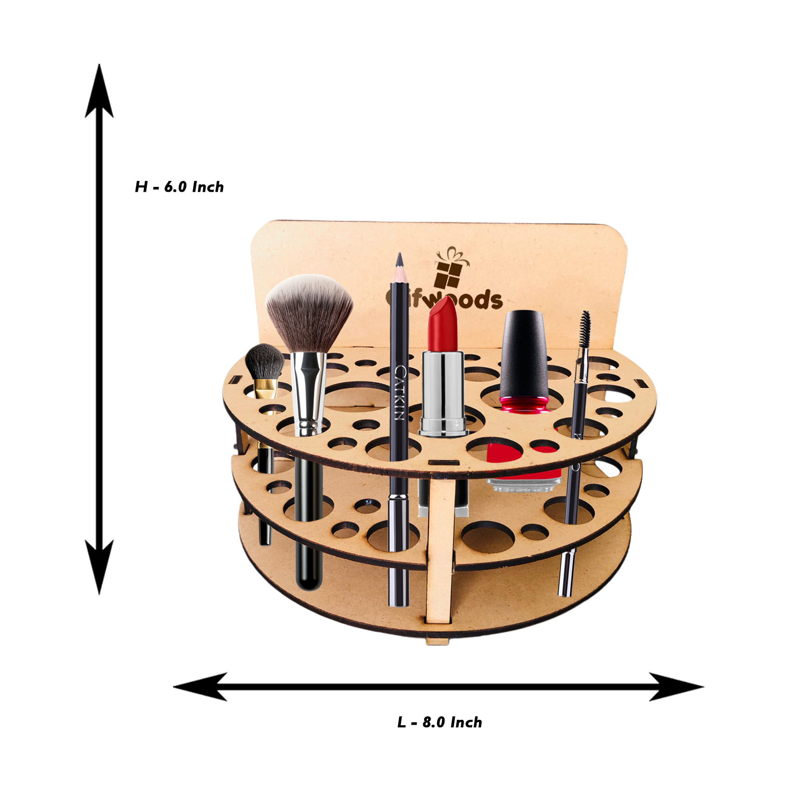 Wooden Makeup Things Organizer - 3