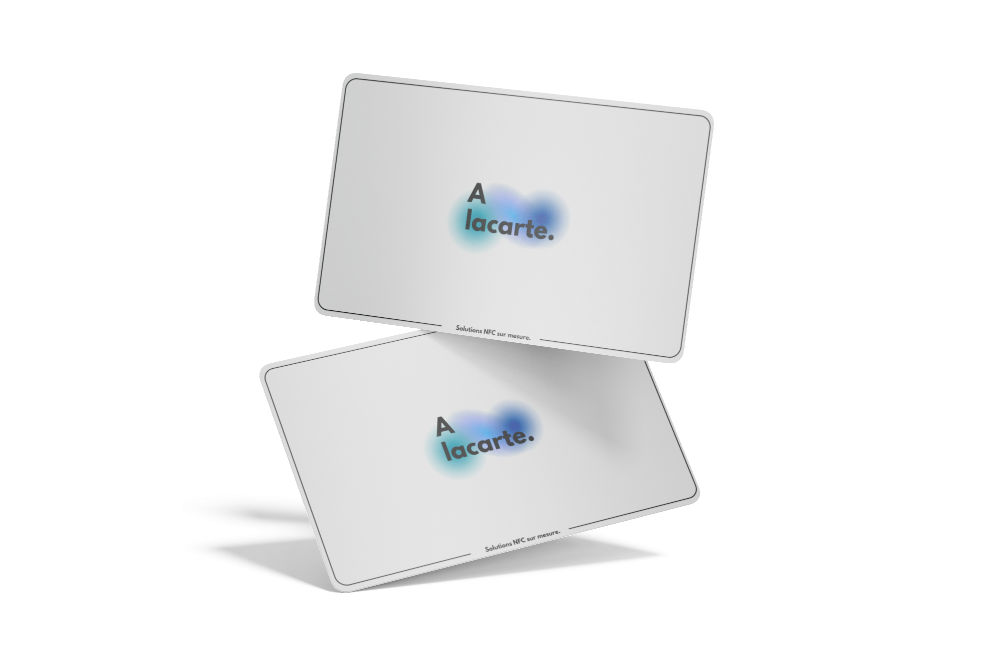 Cartes NFC professionnelles de visite avec technologie sans contact intégrée