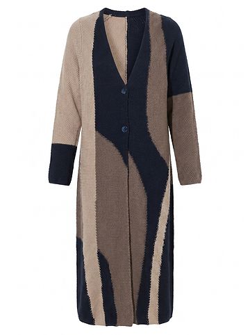 Strickjacke in marine