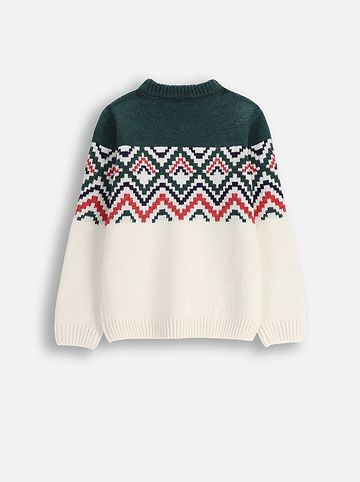 Strickpullover in bunt