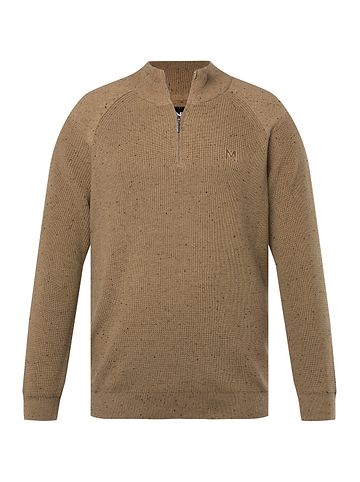 Men Plus Pullover in sandstein