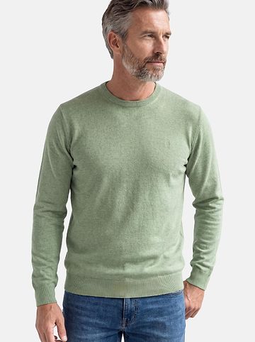 Pullover Basic in Grün