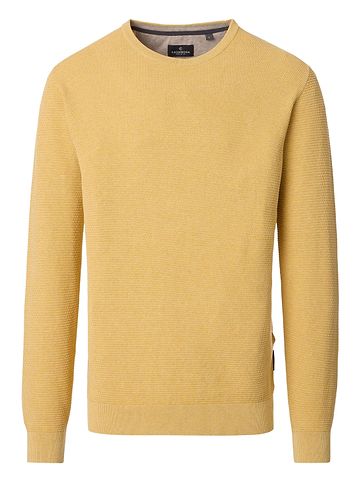 Pullover Basic in Gelb
