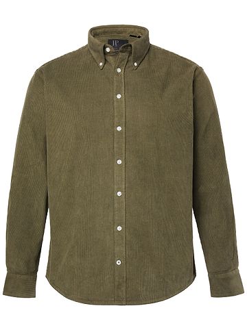 Hemd in dunkles olive