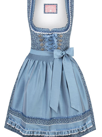 Mini Dirndl "Ruby" in blau
