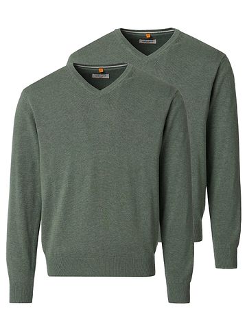 Pullover Basic in Dunkelgrün