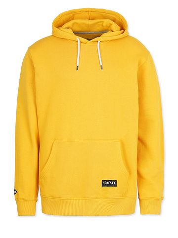 Kapuzenpullover " Basic " in senf