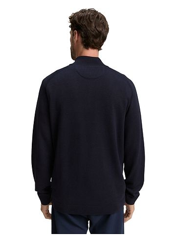Tom Tailor Strickpullover BASIC KNIT TROYER in Blau