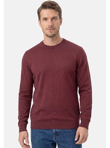 Pullover Basic in Dunkelrot