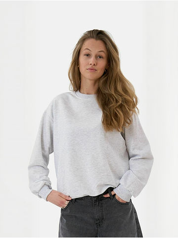 Pullover Basic in Light Grey