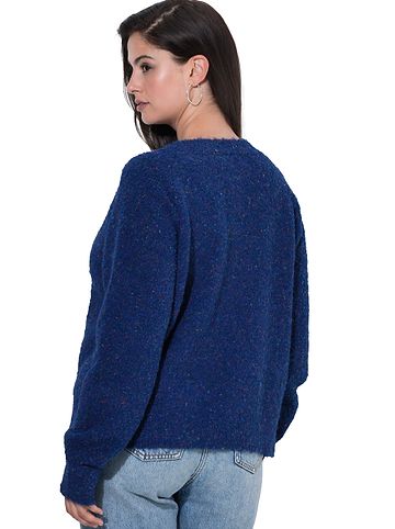 Strickjacke in kobaltblau