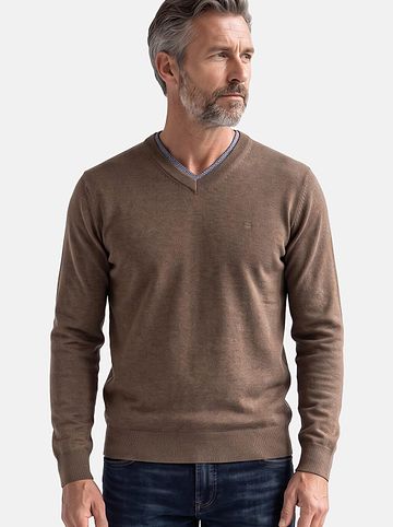 Pullover Basic in Braun