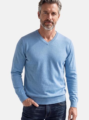 Pullover Basic in Hellblau