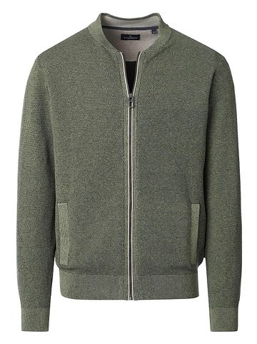 Strickjacke Basic in Grün