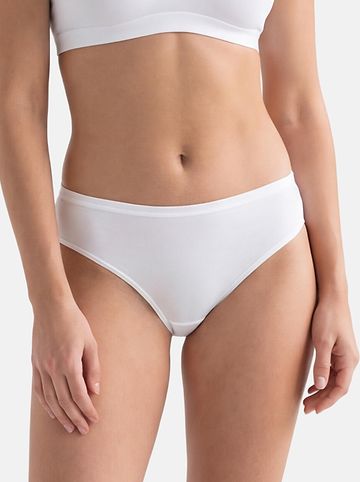 Hüftslip Modal in Weiß / rosa