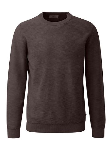 Pullover Basic in Braun