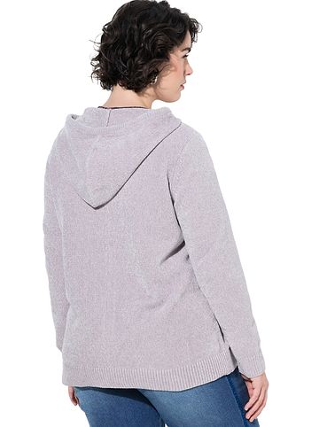 Strickjacke in graues lila