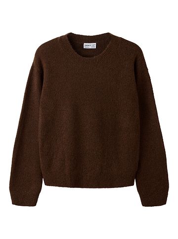 Nkfolansa Strickpullover Rundhals in pinecone