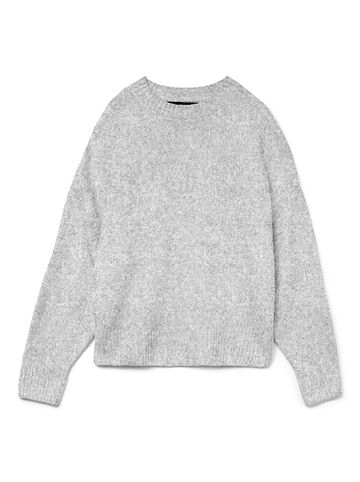 Vero Moda Strickpullover in Light Grey Melange