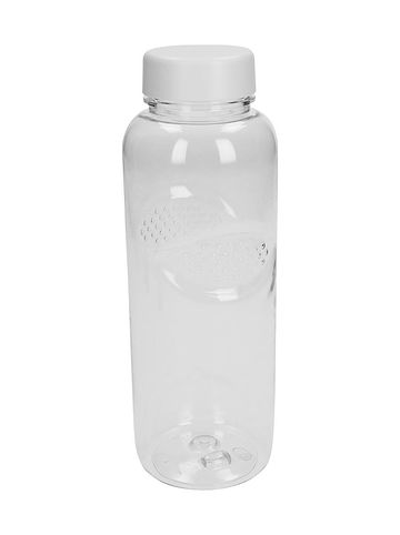 Trinkflasche Carve "Refresh" in transparent/weiß - 700 ml