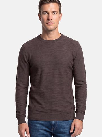 Pullover Basic in Braun
