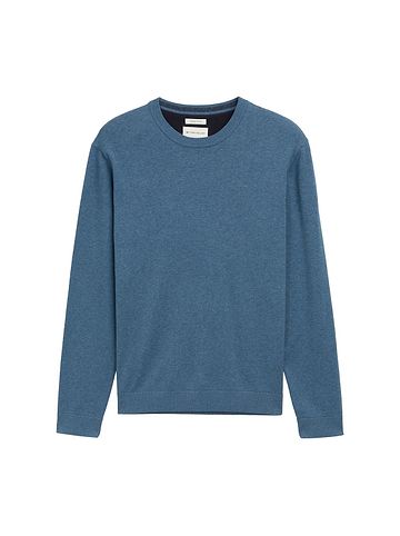 Pullover BASIC CREWNECK KNIT in Blau
