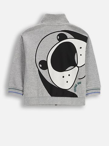Reißverschlussjacke in grau