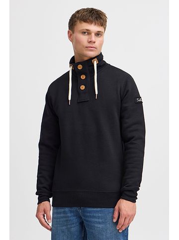 Stehkragenpullover SDTripTroyer in Schwarz