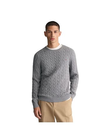 Strickpullover in Hellgrau