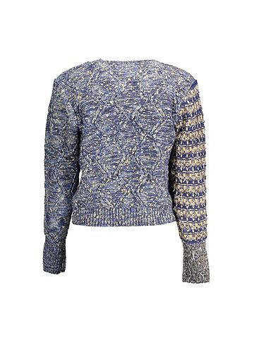 Desigual Blau Schwarz Polyamid Damen Pullover