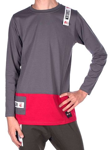 Langarmshirt in Dunkelgrau