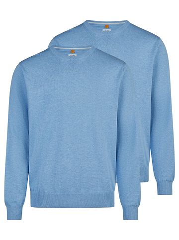 Pullover Basic in Hellblau