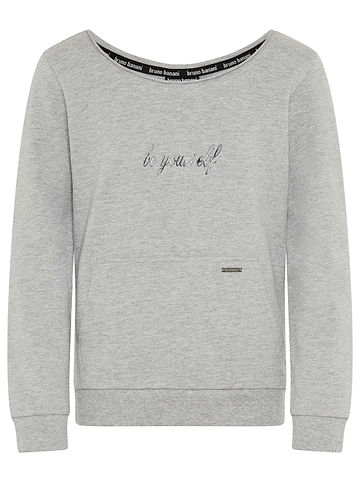 Sweatshirt in graumeliert