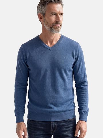 Pullover Basic in Blau