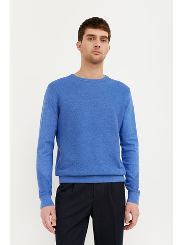 Finn Flare Langarmpullover Basic in light blue