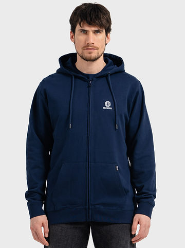 Zip Hoodie Basic Oldskull 25 Logo in Navy Blue