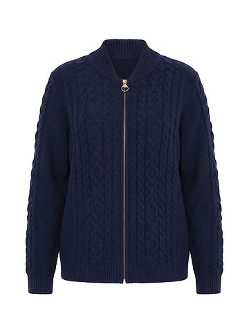 Strickjacke in marine