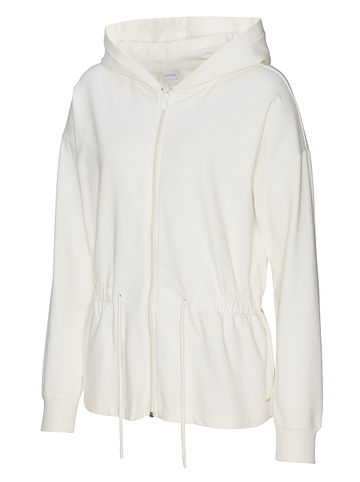 Sweatjacke in ecru
