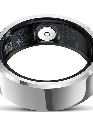 Smart Ring Hell in Silber