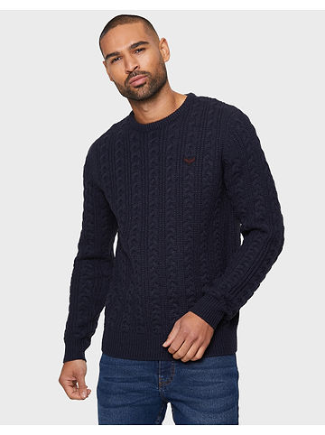 Threadbare Pullover Ely in Navy