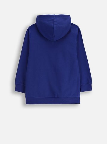 Kapuzenpullover in blau