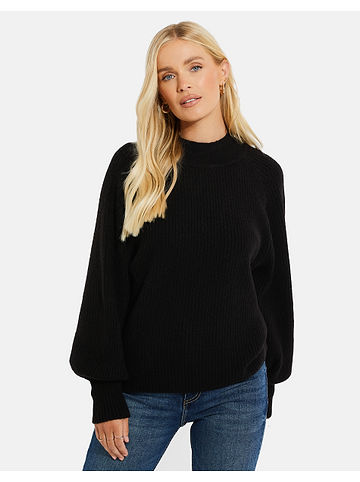 Strickpullover in Black