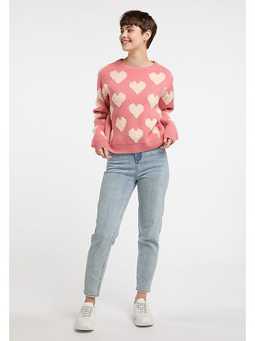 Damen Strickpullover in Pfirsich