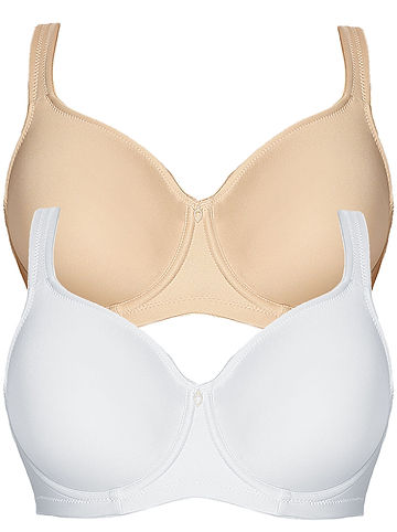 2er Pack Minimizer Bügel BH Basic in silk weiss