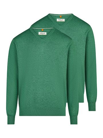 Pullover Basic in Dunkelgrün