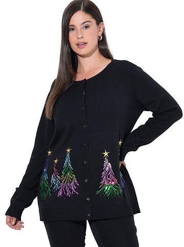 Strickjacke in schwarz