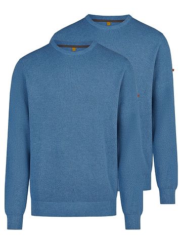 Pullover Basic in Blau